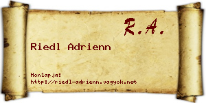 Riedl Adrienn névjegykártya